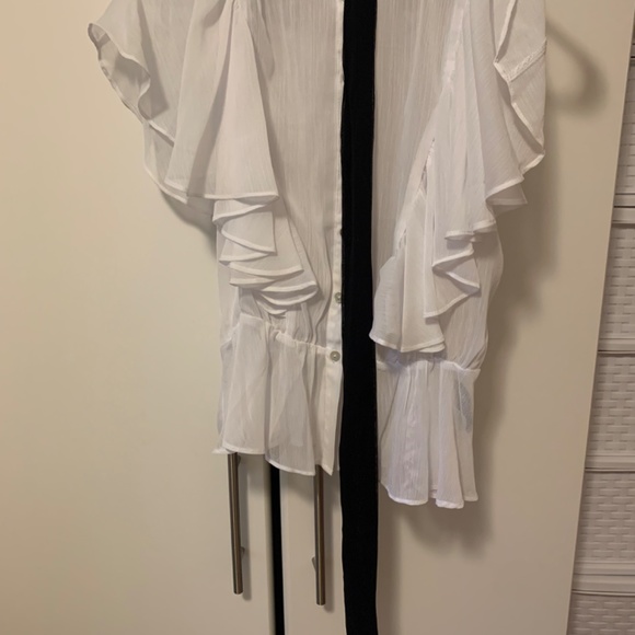 White Suzy Shier Blouse for Women - Picture 4 of 5